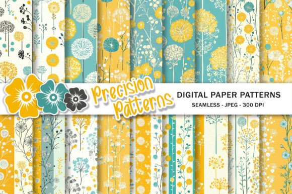 Download Dandelion Digital Scrapbook Paper Pack - Dandelion Collection