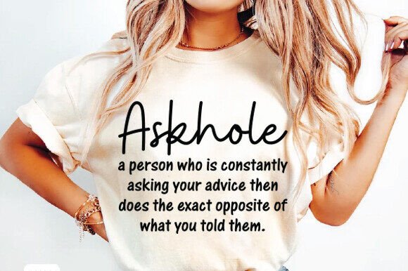 Download Askhole Funny T Shirt Saying SVG - T shirt saying Collection