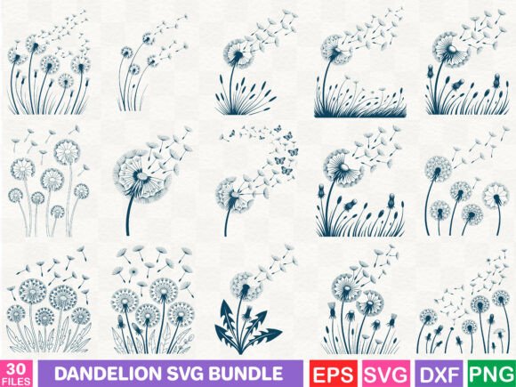 Download Dandelion Svg Bundle - Dandelion Collection