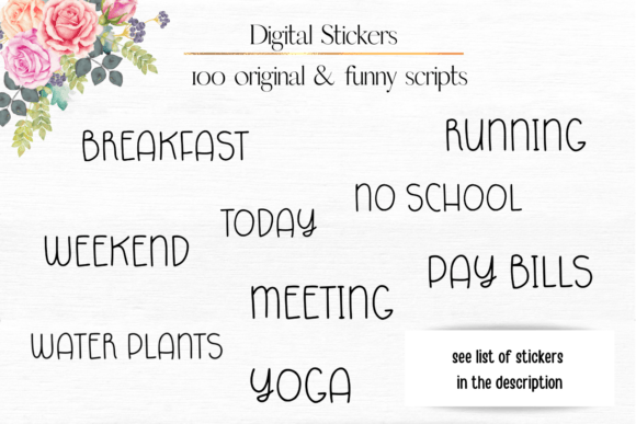 Download Bundle of Stickers for Planners - Stickers for planners Collection